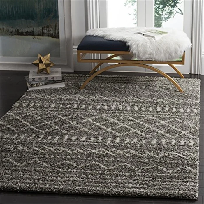Arizona Shag Brown/Ivory Square Rug