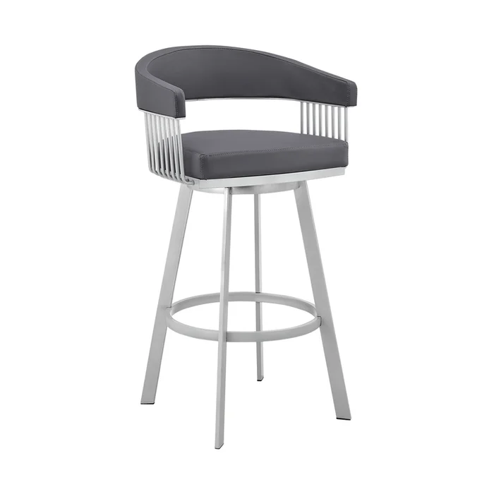 Armen Living Bronson Swivel Bar Stool