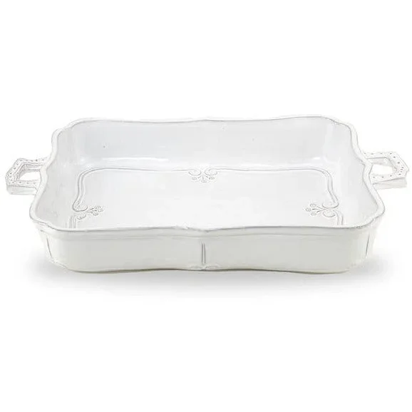 ARTE ITALICA: Bella Bianca Rectangular Lasagna Dish