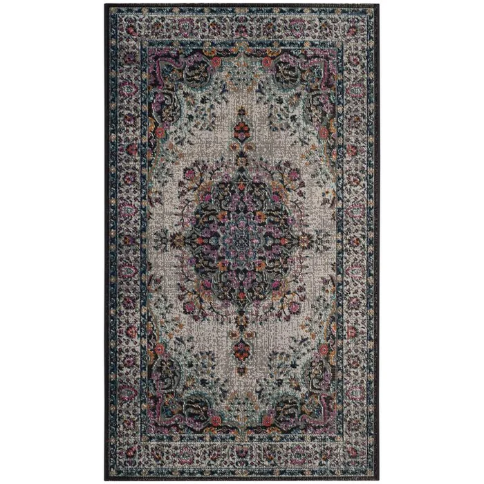 Artisan Light Grey/Black Large Rectangle Rug