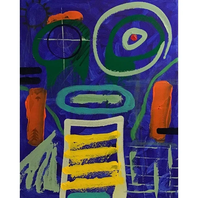 “as042424” Mixed Media Original Abstract Painting on Stretched Canvas