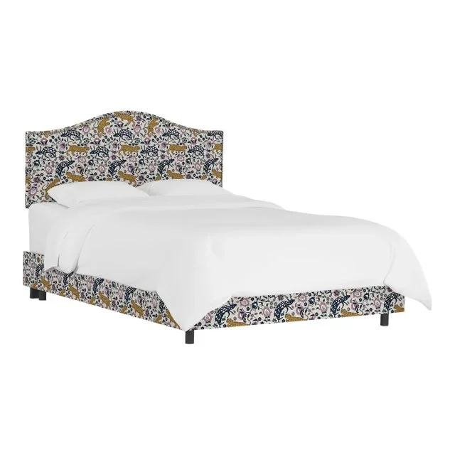 Ashland Bed in Mustard Plum Leopard, Twin