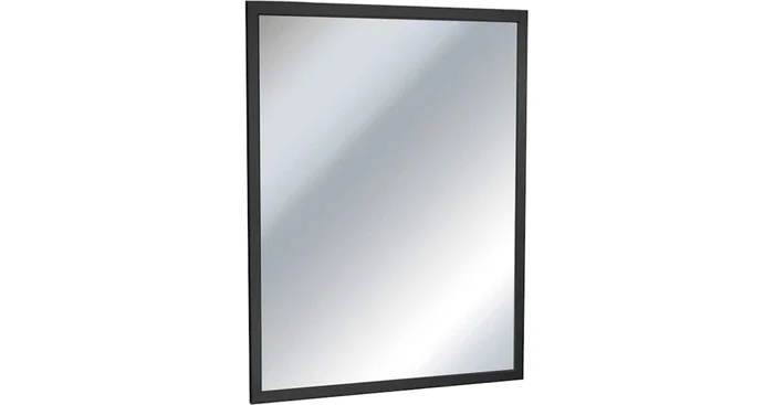 ASI 24″ W x 36″ H Modern Rectangular Stainless Steel Framed Bathroom Wall Mirror