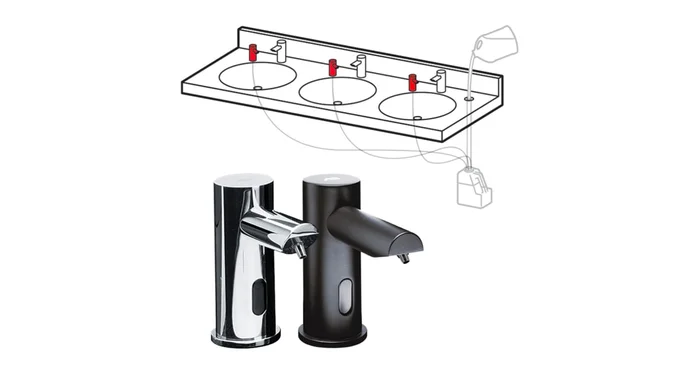 ASI EZ Fill Deck Mounted Automatic Soap Dispenser Head – AC Plug In