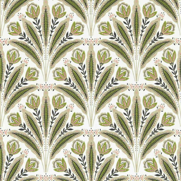Attingham Wallpaper – Sage/Blush – Clarke & Clarke