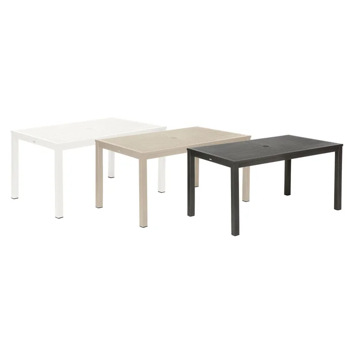 Aura Aluminum Rectangular Dining Table