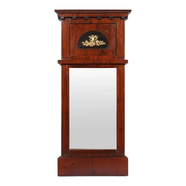 Austrian Biedermeier Mahogany Pier Mirror, C. 1815-20