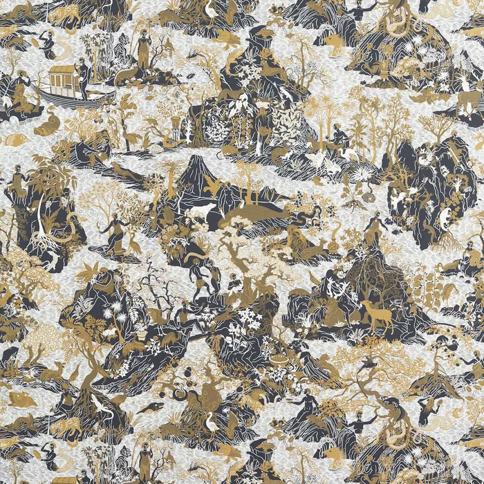 Avalonis Wallpaper – Vine Black / Gold – ZCOT313033 – Zoffany