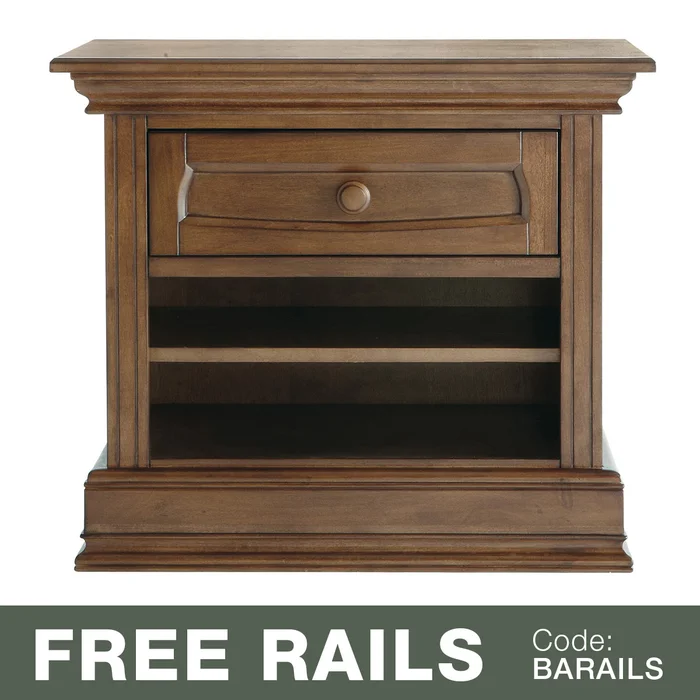 Baby Appleseed Davenport Nightstand in Coco