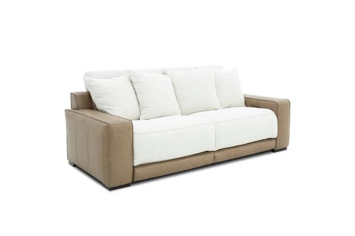 BarcaLounger – Myla Power Reclining 2 Seat Sofa w/Power Head Rests & Zero Gravity Mechanisms in Seville Fawn – 38PH1506376886/111592