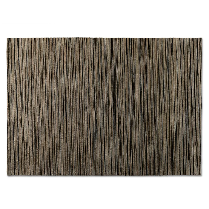 Baxton Studio Shiro Modern and Contemporary Beige and Black Handwoven Hemp Area Rug