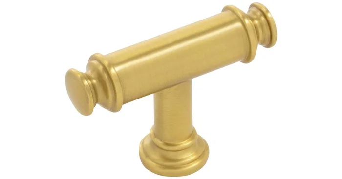 Belwith Keeler Berkshire 2-1/8″ Wide Traditional Elegant “T” Bar Cabinet Bar Knob / Drawer T Bar Knob