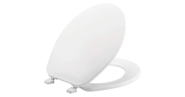 Bemis Round Plastic Closed-Front Toilet Seat and Lid