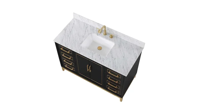 BEMMA Gracie 48″ Marble Vanity Top with Backsplash