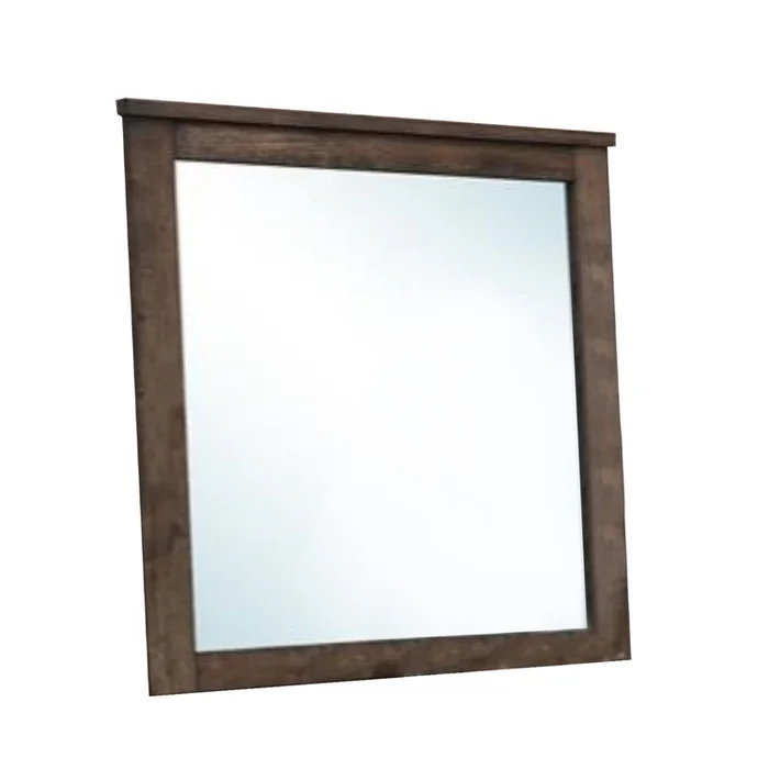 BenJara Distressed Solid Wood Mirror Brown