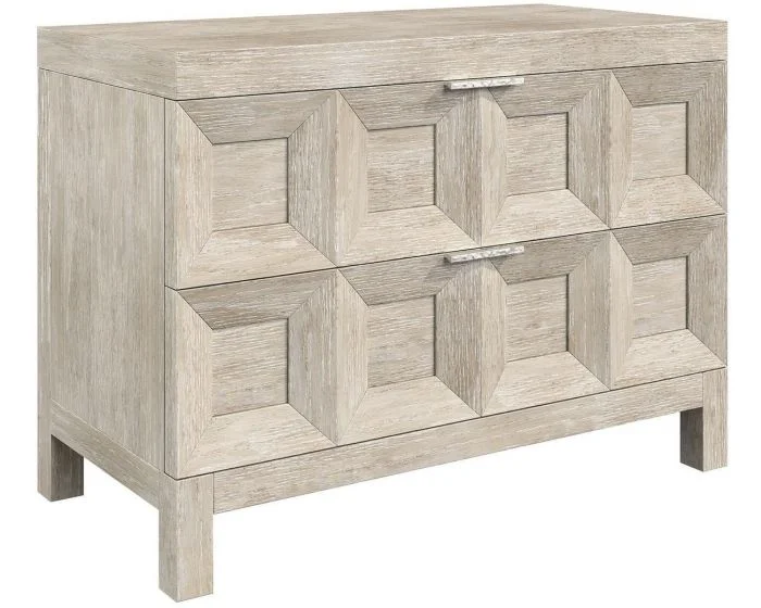 Bernhardt Prado Coffered Design Nightstand 38″W