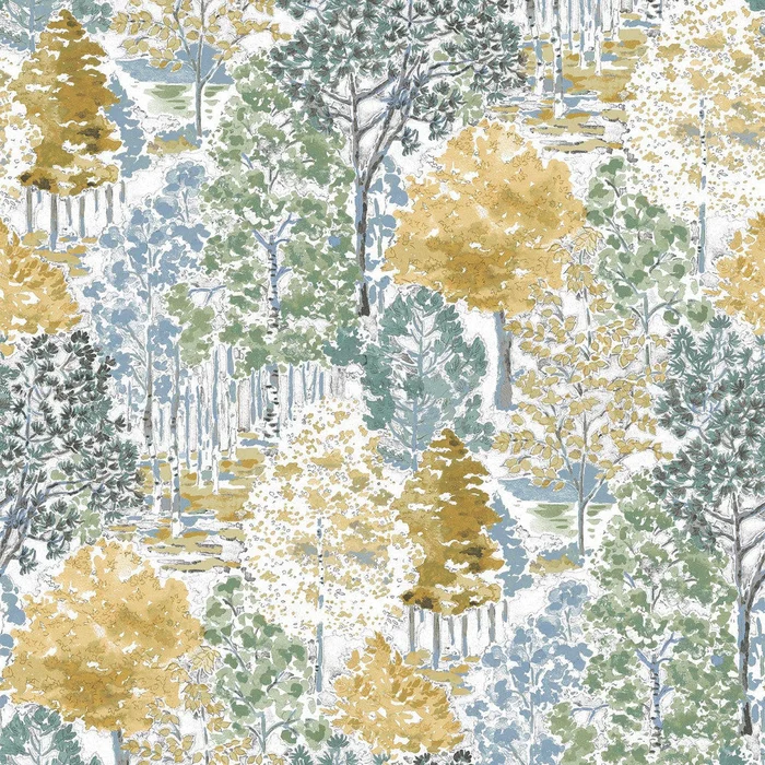 Bernwood Wallpaper – Ochre Yellow