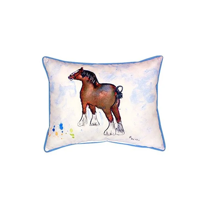 Betsy Drake Clydesdale Extra Large Zippered Pillow 20×24