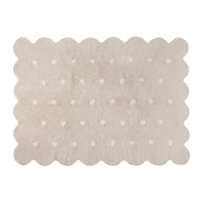 Biscuit Washable Rug