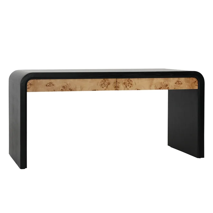 Black Burl Desk | ready to ship!