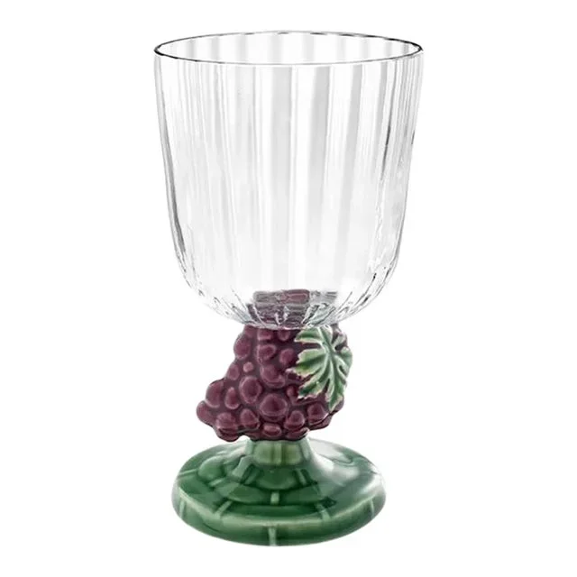 Bordallo Pinheiro Carmen Goblet, Grape