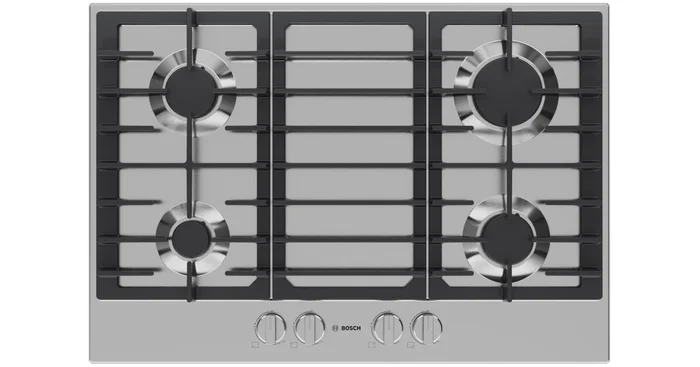 Bosch 300 Series 30 Inch Wide 4 Burner Natural Gas Cooktop with FlameSafe