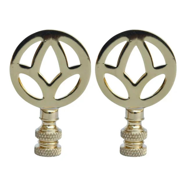 Brass Lamp Finials – a Pair