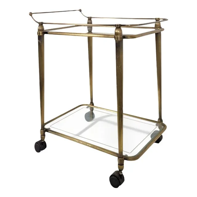 Brass Rolling Trolley, 1950s