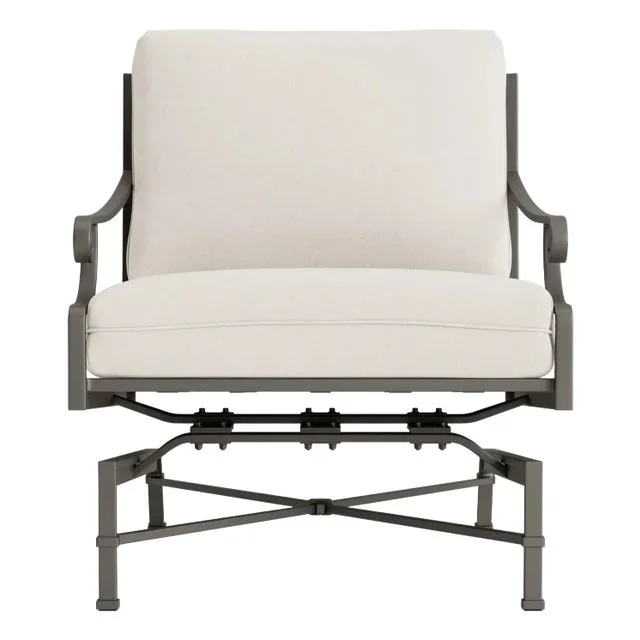 Brown Jordan Venetian Motion Lounge Chair, Mica frame with Fusion Natural fabric