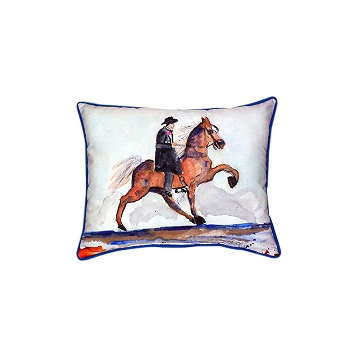 Brown Walking Horse Large Indoor/Outdoor Pillow 16×20