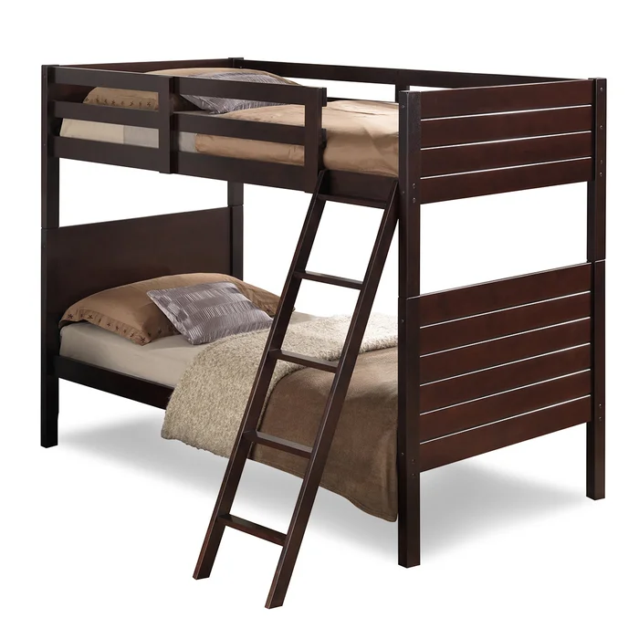 Broyhill Kids Palm Bay Twin Bunk Bed in Espresso
