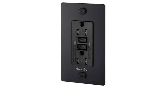 Buster + Punch 15 Ampere GFCI Electrical Outlet with Logo