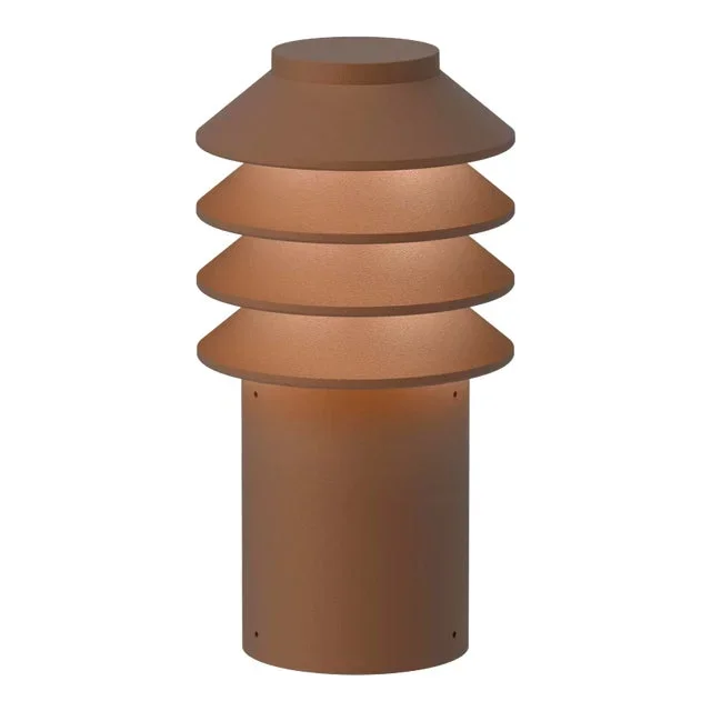 Bysted Garden Short’ Outdoor Bollard Light for Louis Poulsen in Corten Red