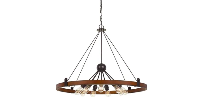 Cal Lighting Lucca 9 Light 29″ Wide Ring Chandelier