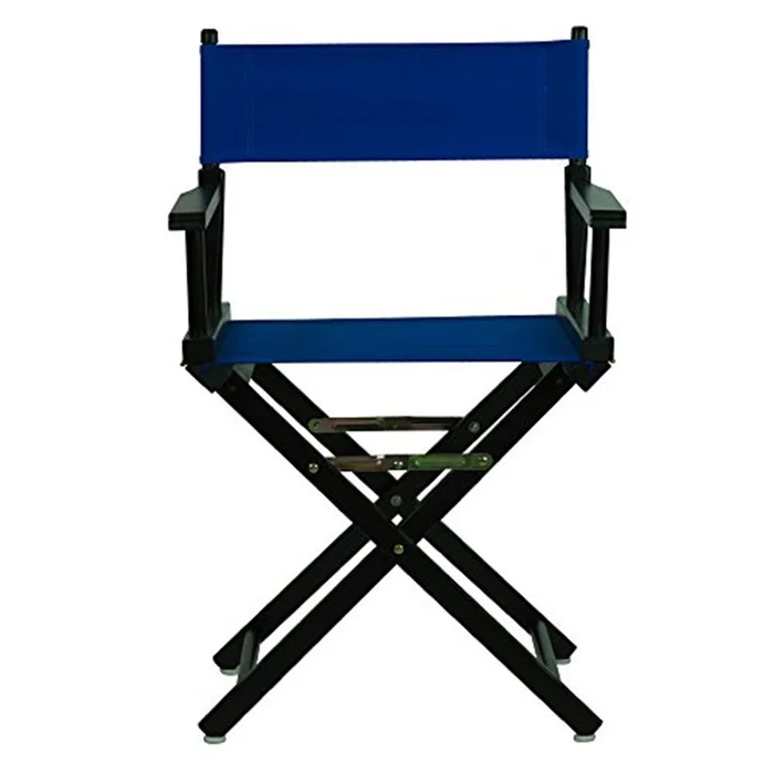 Casual Home 18″ Director’s Chair Black Frame-Royal Blue Canvas