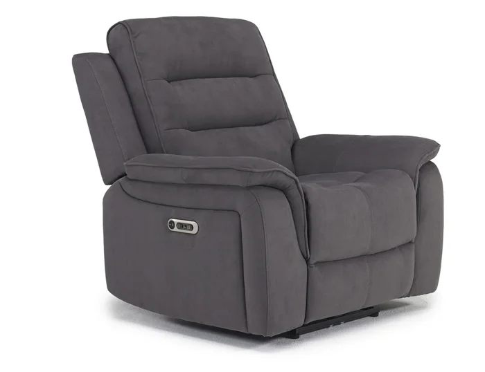 Chanell 2 Power Recliner in New Nappa Gray