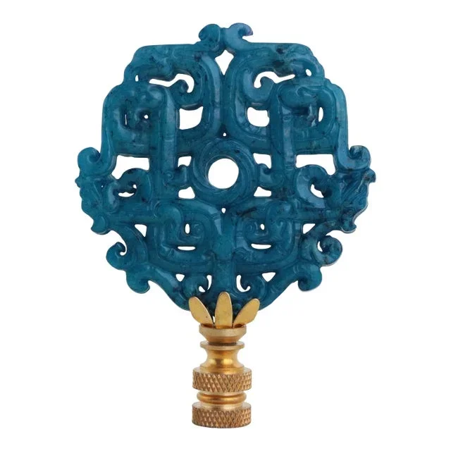 Chinese Carved Stone Lamp Finial