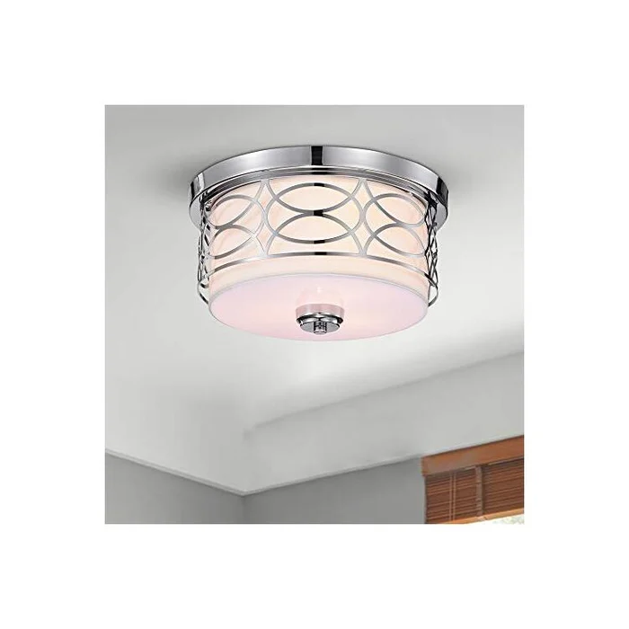 Chrome 3 – Light Flush Mount Ceiling Lamp Design Lighting Fixture – Warehouse Of Tiffany