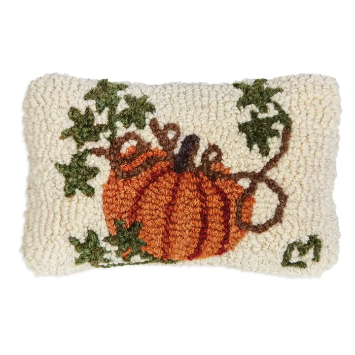 Cinderella Pumpkin Hooked Pillow