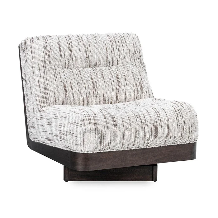 Classic Home – Crandall Upholstered Fabric Swivel Accent Chair – Cream – 53006264