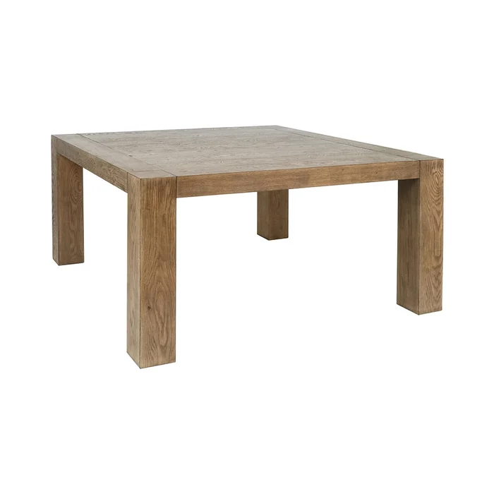 Classic Home – Gilcrest Square Aged Oak Wood Dining Table – Aged Oak – 51031715
