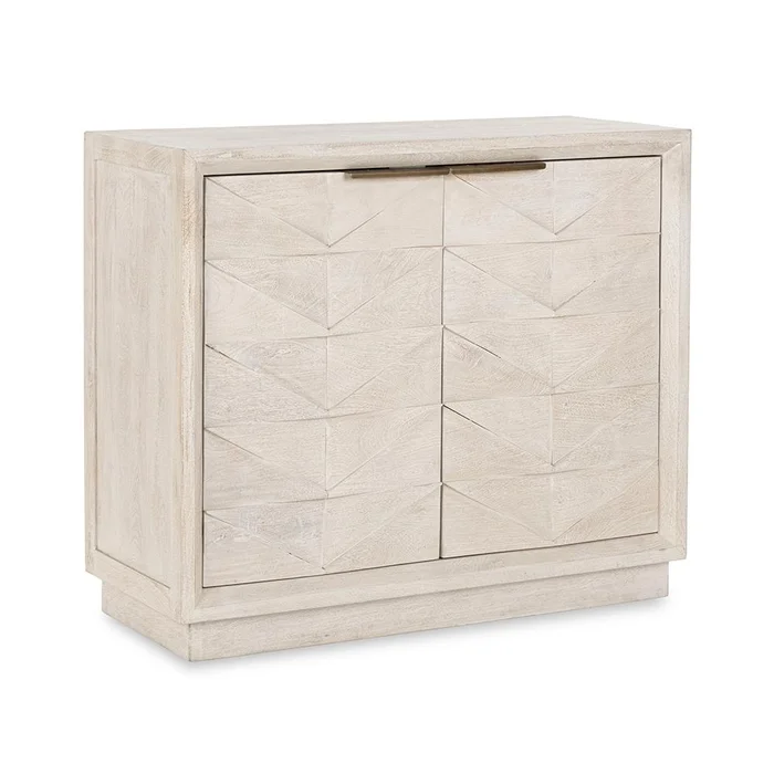 Classic Home – Marvin 2-Door Mango Wood Sideboard Buffet – White Wash – 52010946