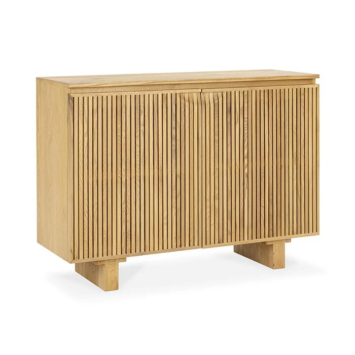 Classic Home – Roya Oak Wood 2-Door Sideboard Buffet – Oak Natural – 52004196