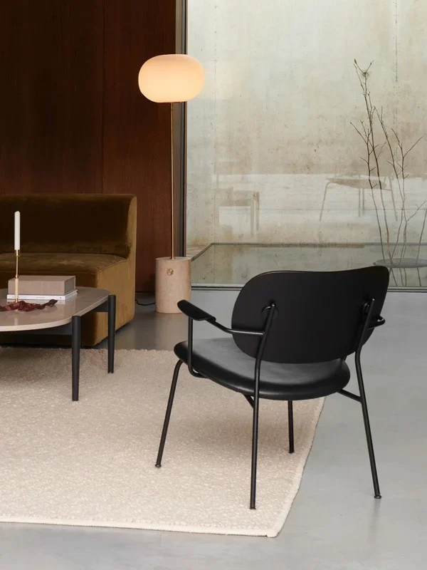 Co Lounge Chair, Partially Upholstered