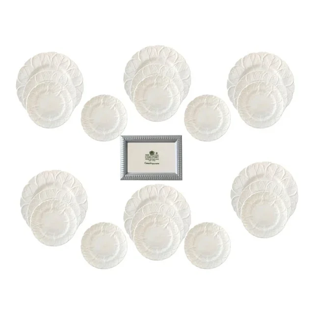 Coalport Countryware Cabbage Leaf Plates, 23 PCS