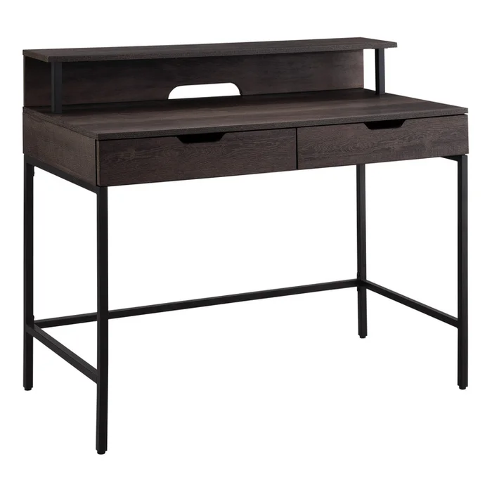Contempo 40 Home Office Desk with Drawers and Monitor Shelf – Office Star