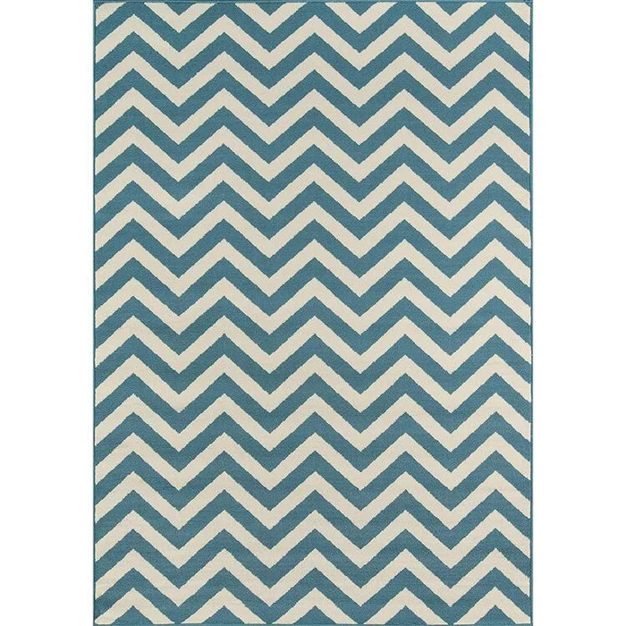 Contemporary Blue Area Rug 1’8×3’7