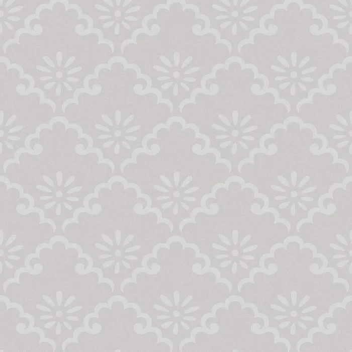Coralie Wallpaper – Sugared Grey