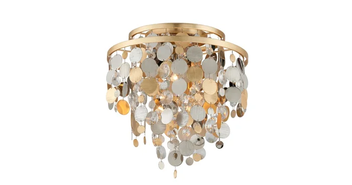 Corbett Lighting Ambrosia 3 Light 18″ Wide Flush Mount Ceiling Fixture with Crystal Accents