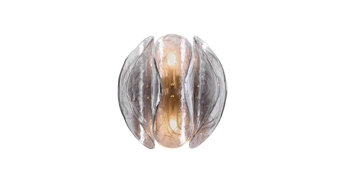 Corbett Lighting Anatase 2 Light 14″ Tall Wall Sconce with Remolino Blanco Glass Shades